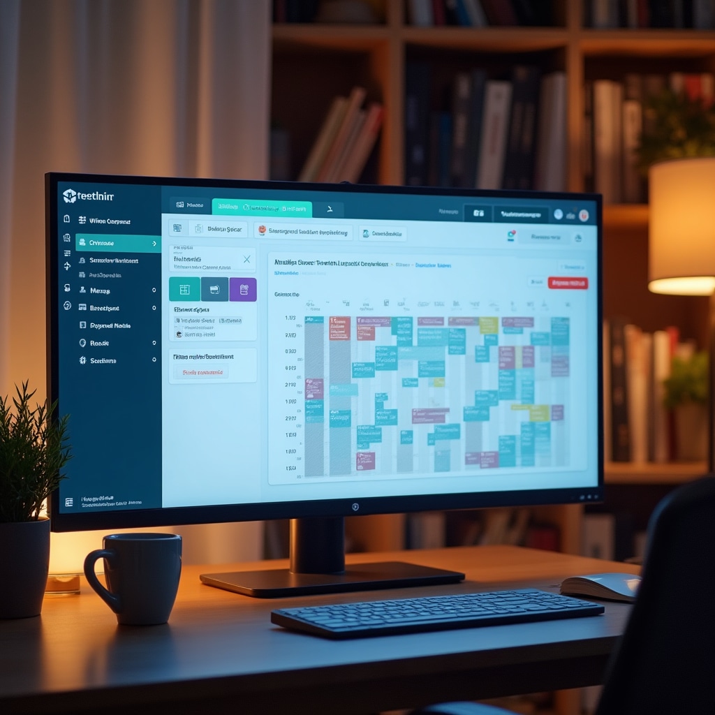 Dashboard di gestione per bed and breakfast con calendario prenotazioni