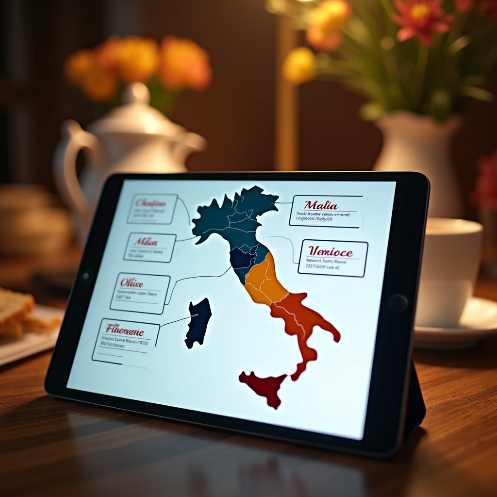 Mappa dei comuni italiani con differenti aliquote della tassa di soggiorno per strutture ricettive